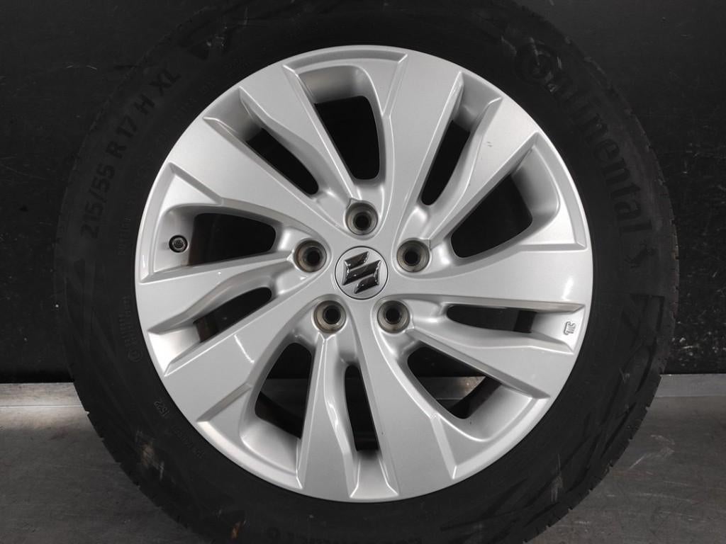 Velgen set met banden Suzuki SX-4 ( 215-55-R17 ), 17 inch, Ophalen of Verzenden, Band(en), Personenwagen