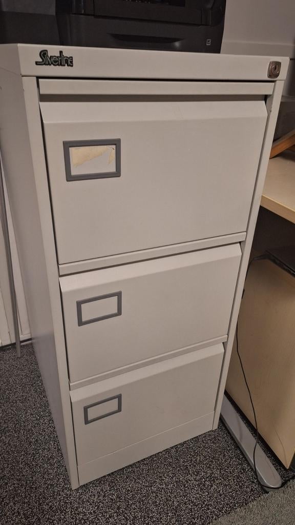 Metalen ladekast - hangmappenkast -gereedschapskast, Huis en Inrichting, Kasten | Roldeurkasten en Archiefkasten, Ophalen, Minder dan 50 cm