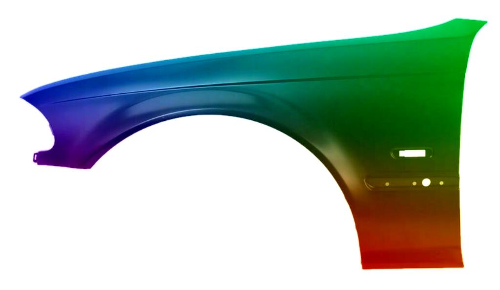 Voor BMW E46 98-01 Spatbord LINKS VOOR GEPASTEERD IN KLEUR V, Auto-onderdelen, Carrosserie en Plaatwerk, Verzenden, Voor, Nieuw