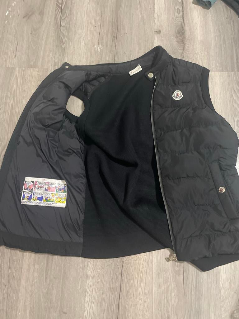 Moncler Bodywarmer Zwart - Maat M, Ophalen, Zo goed als nieuw, Maat 38/40 (M), Zwart
