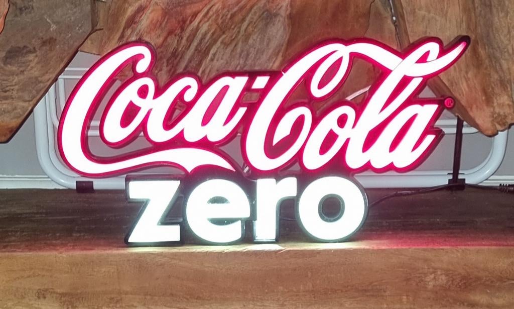 Coca Cola Zero LED Verlichting - Lichtreclame, Verzamelen, Ophalen of Verzenden, Zo goed als nieuw, Lichtbak of (neon) lamp