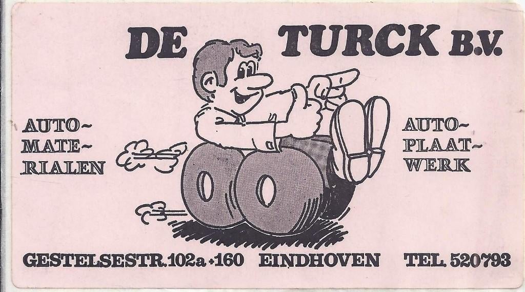 So262 -oranje sticker de turck bv automaterialen eindhoven, Verzamelen, Ophalen of Verzenden, Zo goed als nieuw, Bedrijf of Vereniging
