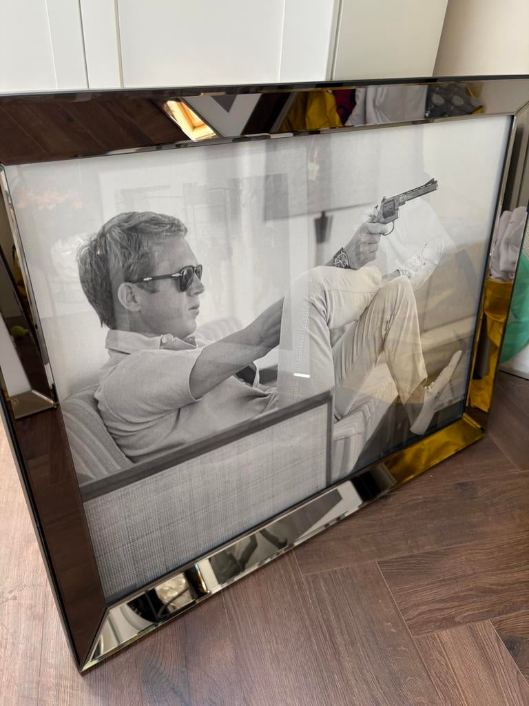 Prachtige spiegelschilderij te koop!, Ophalen, Zo goed als nieuw, Hout, 75 cm of meer