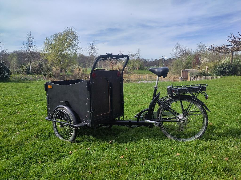 Elektrische bakfiets, Fietsen en Brommers, Gebruikt, Elektrisch, 2 kinderen, Ophalen