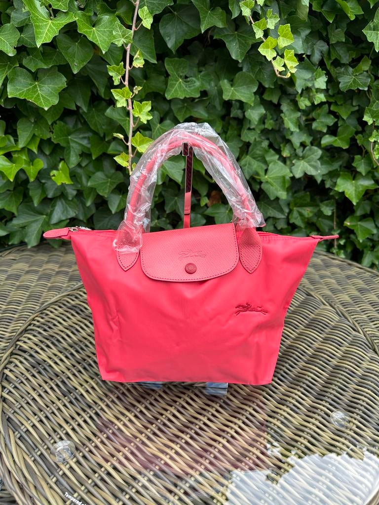 Longchamp Le Pliage tas | koraal | maat S | 22x34 cm, Ophalen, Nieuw, Overige kleuren, Handtas