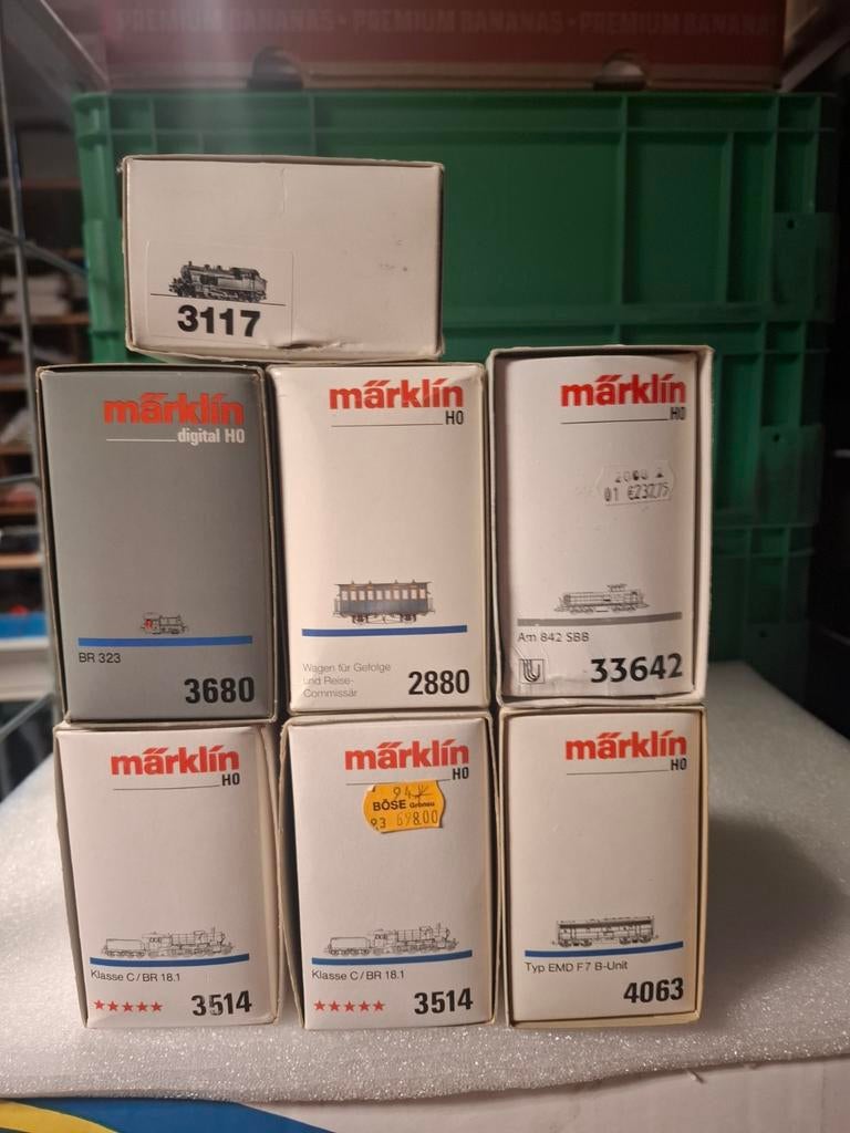 Div marklin lege lok dozen 17 stuks nog 16, Hobby en Vrije tijd, Modeltreinen | H0, Locomotief, Gelijkstroom of Wisselstroom, Ophalen of Verzenden