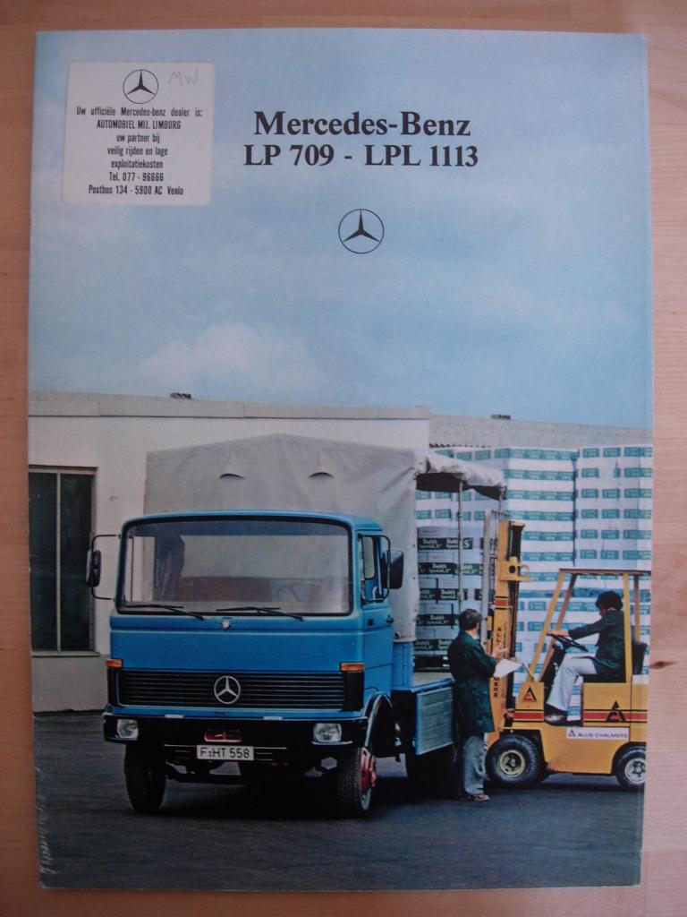 Mercedes 709 t/m 1113 Brochure 1980 809 813 913 1013 LP LPS, Zo goed als nieuw, Mercedes-Benz, Mercedes, Ophalen of Verzenden