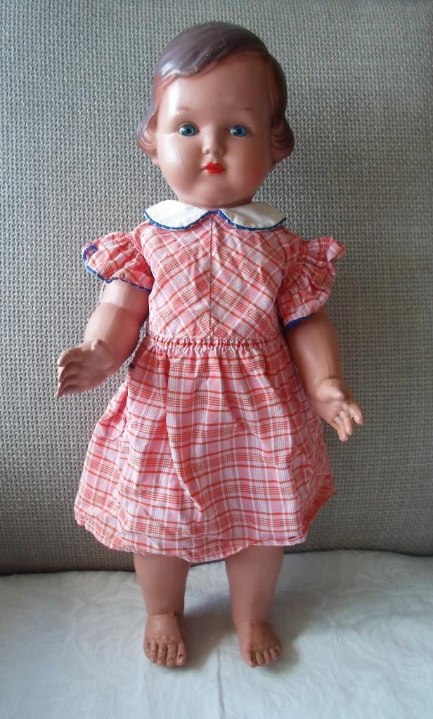 Oude Celba pop. 40 cm., Verzamelen, Poppen, Ophalen of Verzenden, Gebruikt, Pop