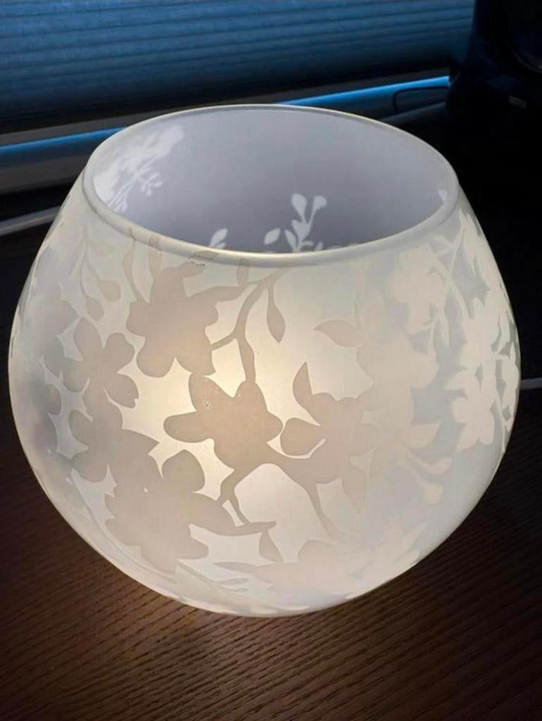 Bloemen lamp Knubbig - IKEA, Ophalen of Verzenden, Modern, Minder dan 50 cm, Glas