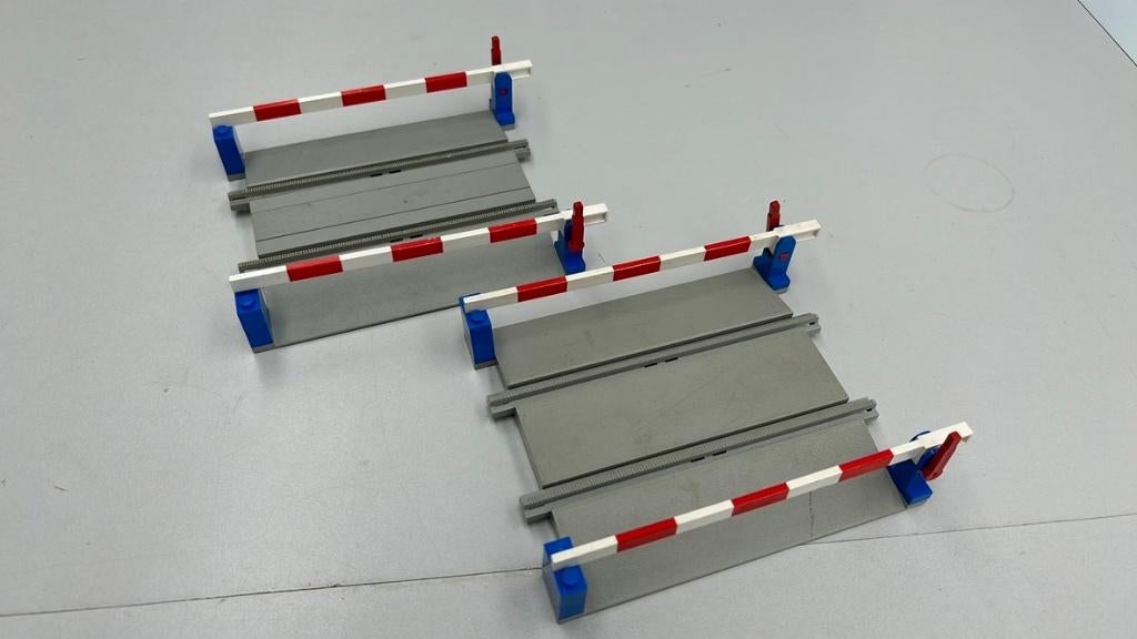 SB2140 Lego trein 158 spoorovergang 2x, Ophalen of Verzenden, Zo goed als nieuw