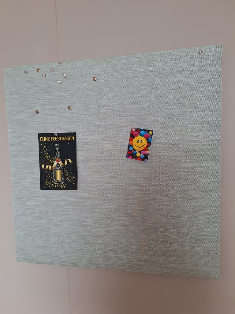 Prikbord zacht linnen Ikea vierkant 60x60cm, Ophalen, Zo goed als nieuw, Prikbord