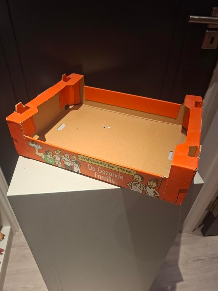 Suske en wiske fruitmasters doosje karton, Ophalen, Suske en Wiske, Boek of Spel