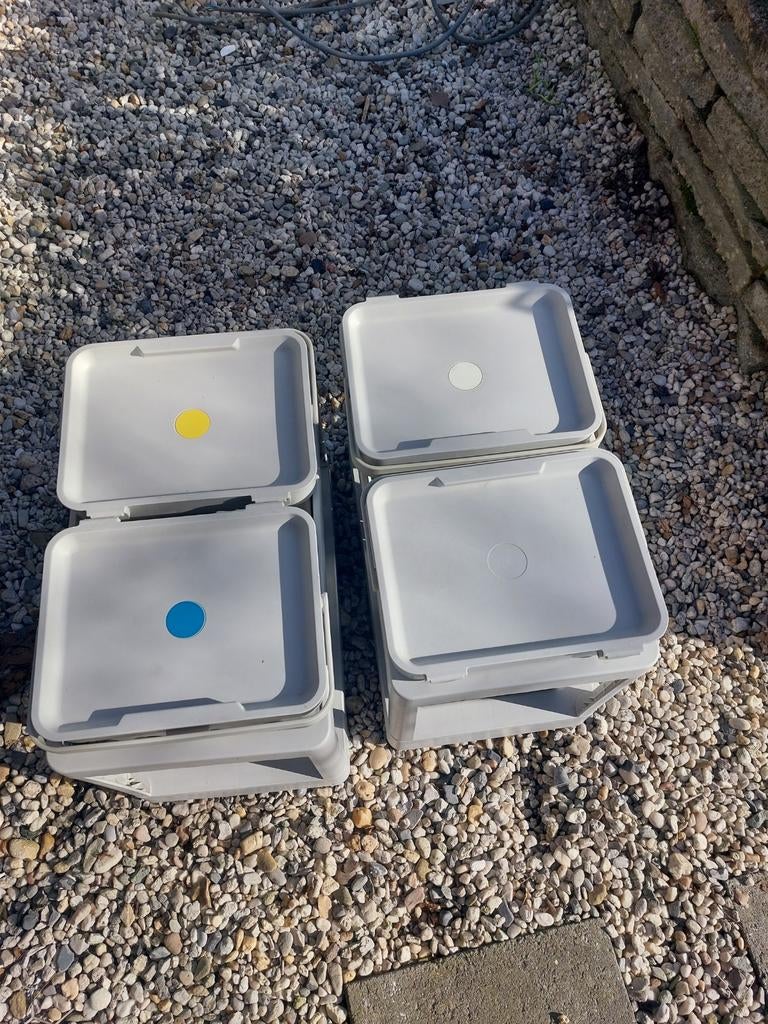 2x Ikea HALLBAR inbouwprullenpakken keuken, Ophalen, Kunststof, Minder dan 50 cm, 20 tot 30 liter