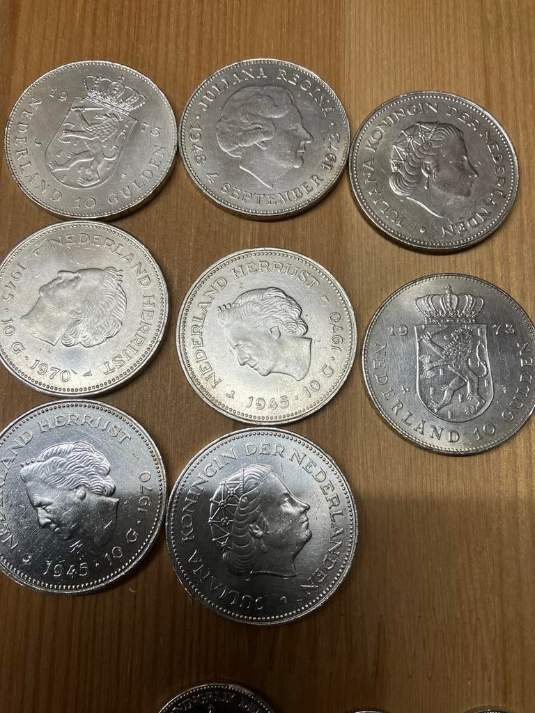 Nederlandse zilveren munten, diverse jaartallen, Postzegels en Munten, Munten | Nederland, Setje, Zilver, Koningin Wilhelmina