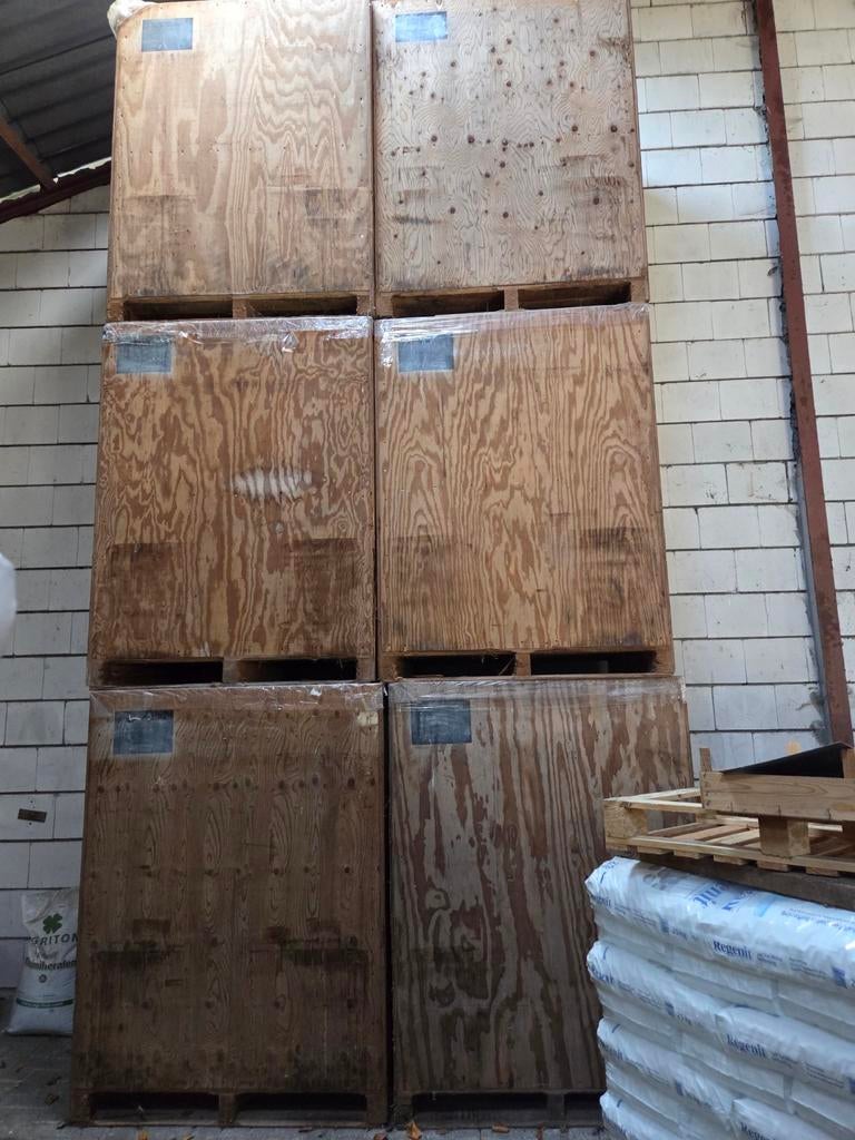 Opslag silo, box, kist voor landbouw van hout, Ophalen, Transport