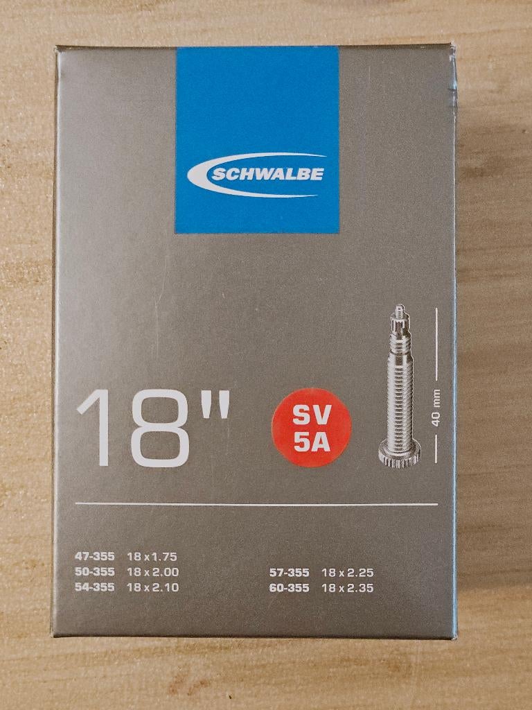 Schwalbe (SV5) Fiets Binnenband 18 std Frans Ventiel, Fietsen en Brommers, Fietsonderdelen, Ophalen, Band, Schwalbe, Algemeen