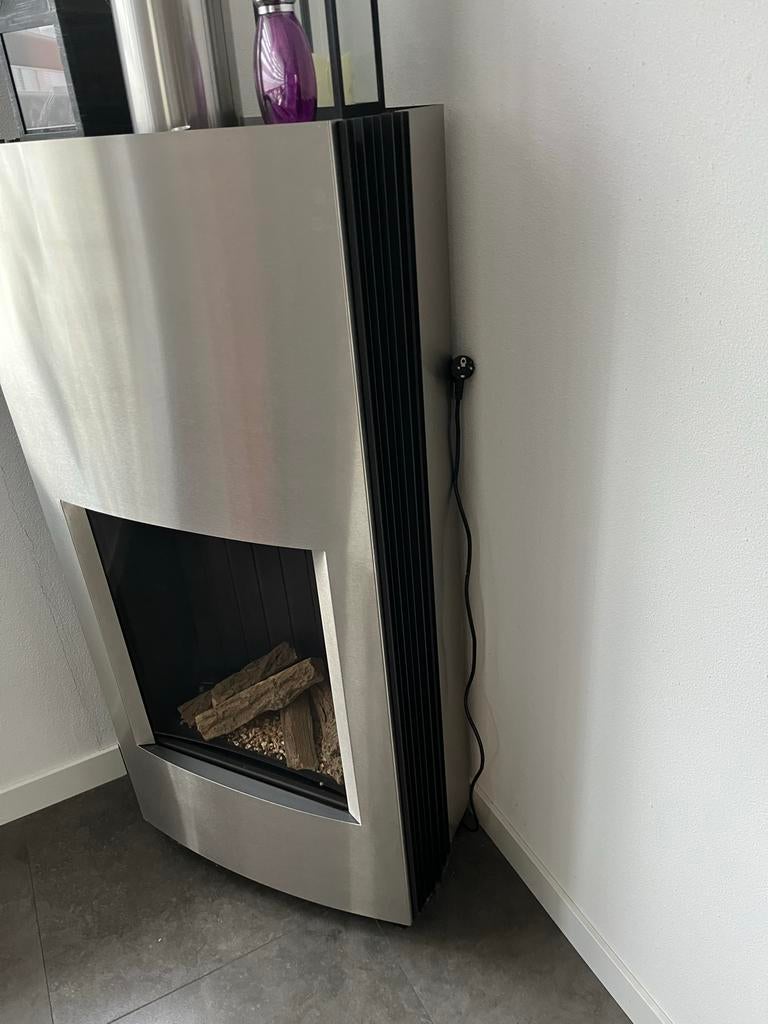 Lumeo gaskachel RVS -, Ophalen, Gebruikt, Gas, Vrijstaand