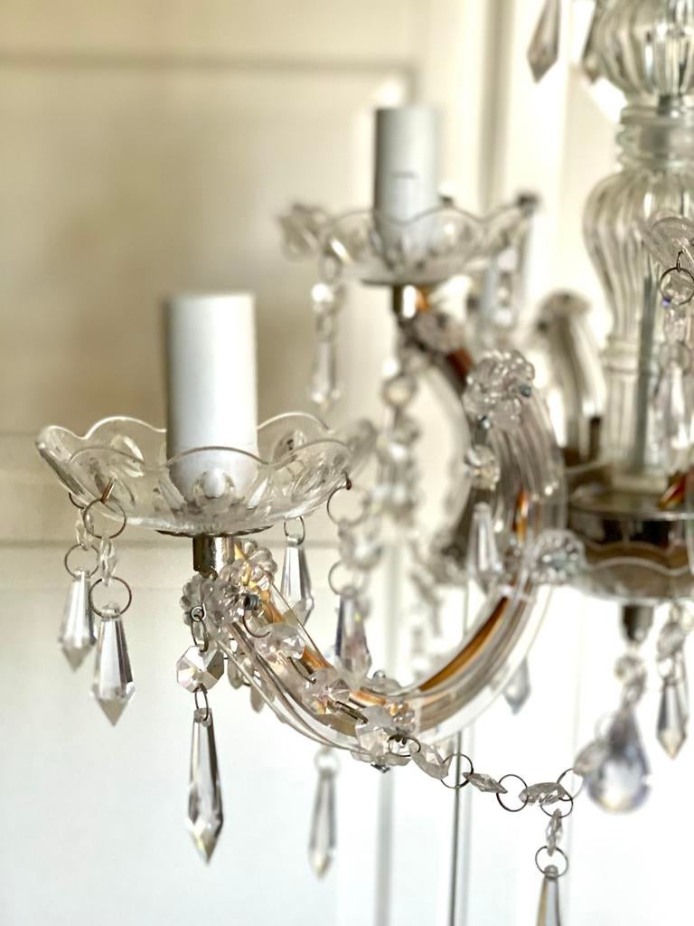 Elegante kroonluchter voor meidenkamer - Kunststof & Metaal, Ophalen, Gebruikt, Metaal