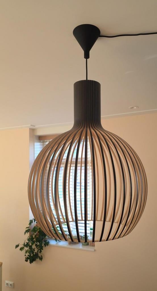 Secto Design Octo 4240 hanglamp zwart - als nieuw, Ophalen, 50 tot 75 cm, Zo goed als nieuw, Hout