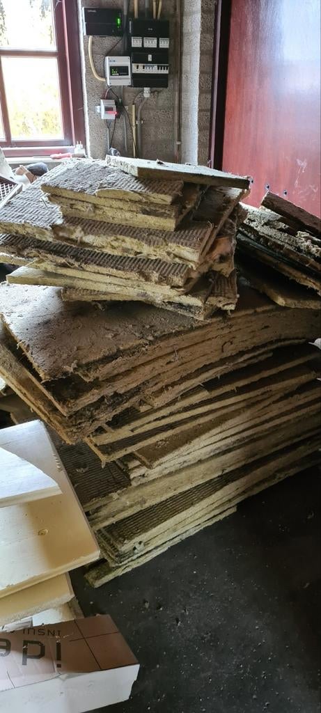 Gratis gebruikte steenwol en PIR isolatieplaten, Ophalen, 4 tot 8 cm, Gebruikt, Steenwol