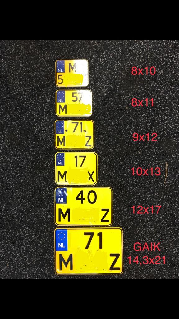 Kleine motor kentekenplaat enduro nummerplaat KTM Beta T7, Ophalen of Verzenden