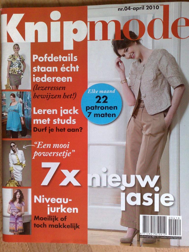 Knipmode april nr. 4 / 2010, Verzenden, Zo goed als nieuw, Vrouw, Knipmode