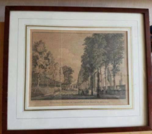 schutters doelen te Amersfoort van binnen te zien. 1759., Antiek en Kunst, Ophalen, Stadsgezicht, Gravure, 1700 - 1799