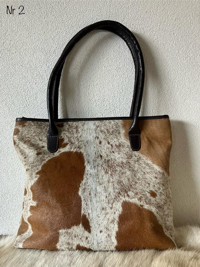 Koeienhuid schoudertas, Ophalen of Verzenden, Nieuw, Overige kleuren, Overige typen
