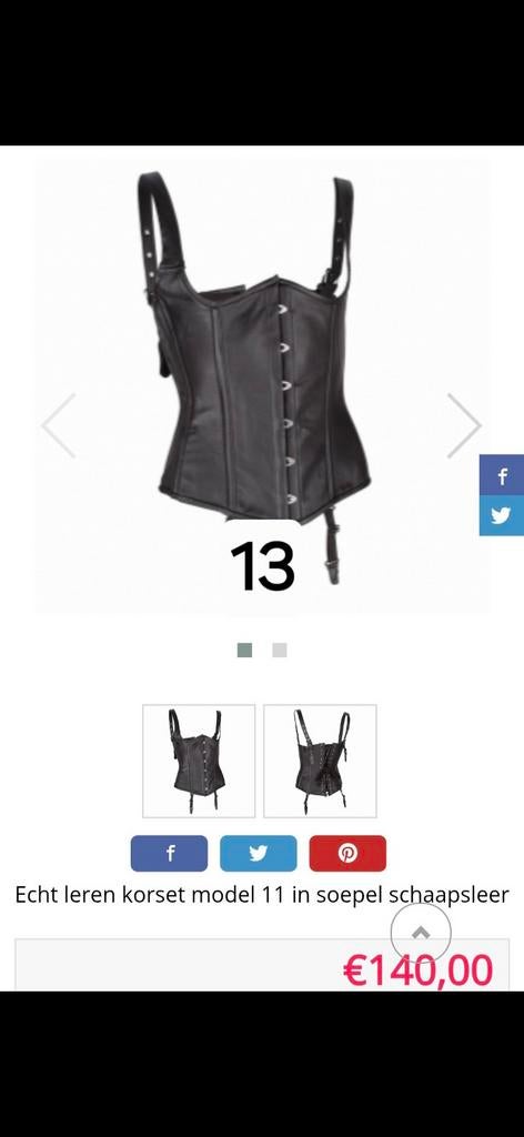 Nieuwe leren corsetten voor borstomvang 64 - 72 centimeter, Kleding | Dames, Overige Dameskleding, Nieuw, Ophalen of Verzenden