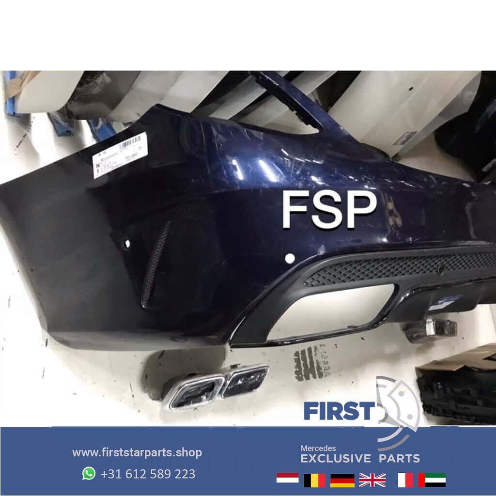 W205 C63 AMG ACHTERBUMPER + DIFFUSER Mercedes C Klasse 63 20, Gebruikt, -, Ophalen of Verzenden, Achter
