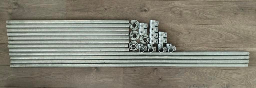 Steigerbuizen en koppelingen 33mm, Ophalen, Zo goed als nieuw, IJzer