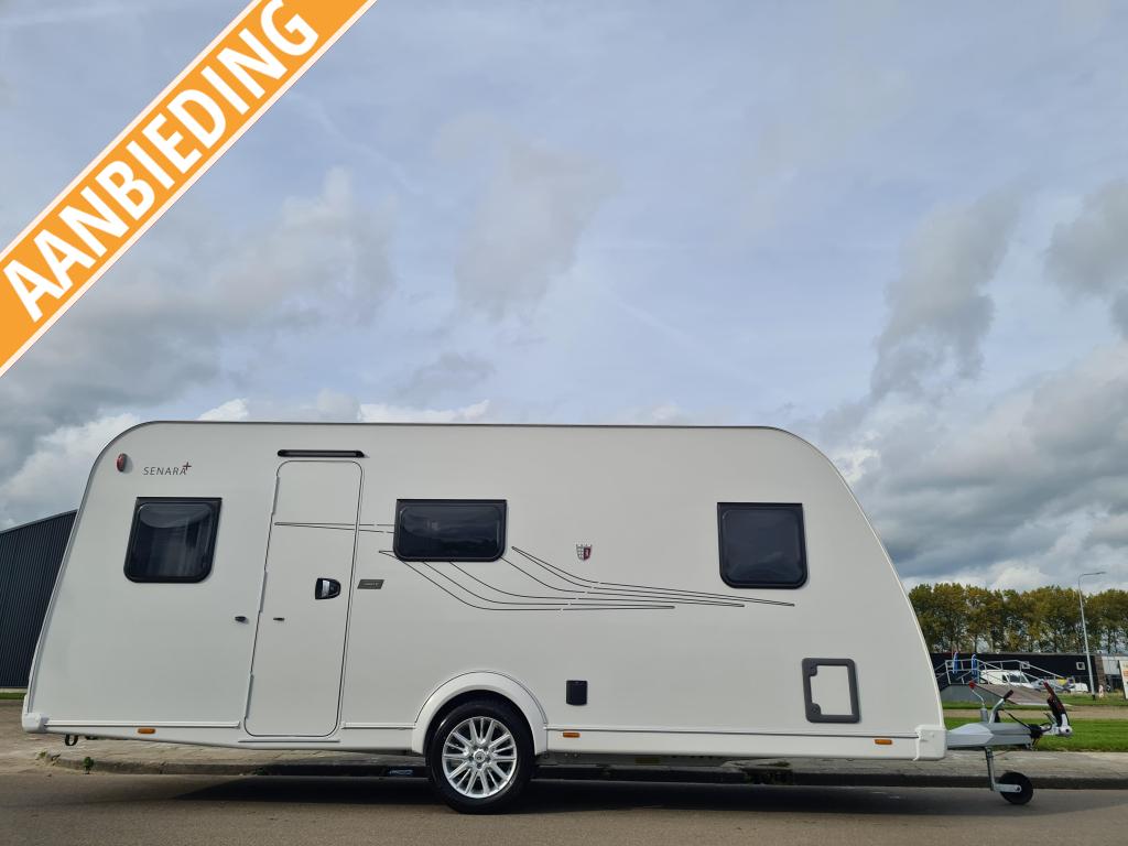 Tabbert Senara 490 TD Fransbed - 2025!, Caravans en Kamperen, Caravans, Rondzit, Tabbert, Bedrijf, Schokbreker