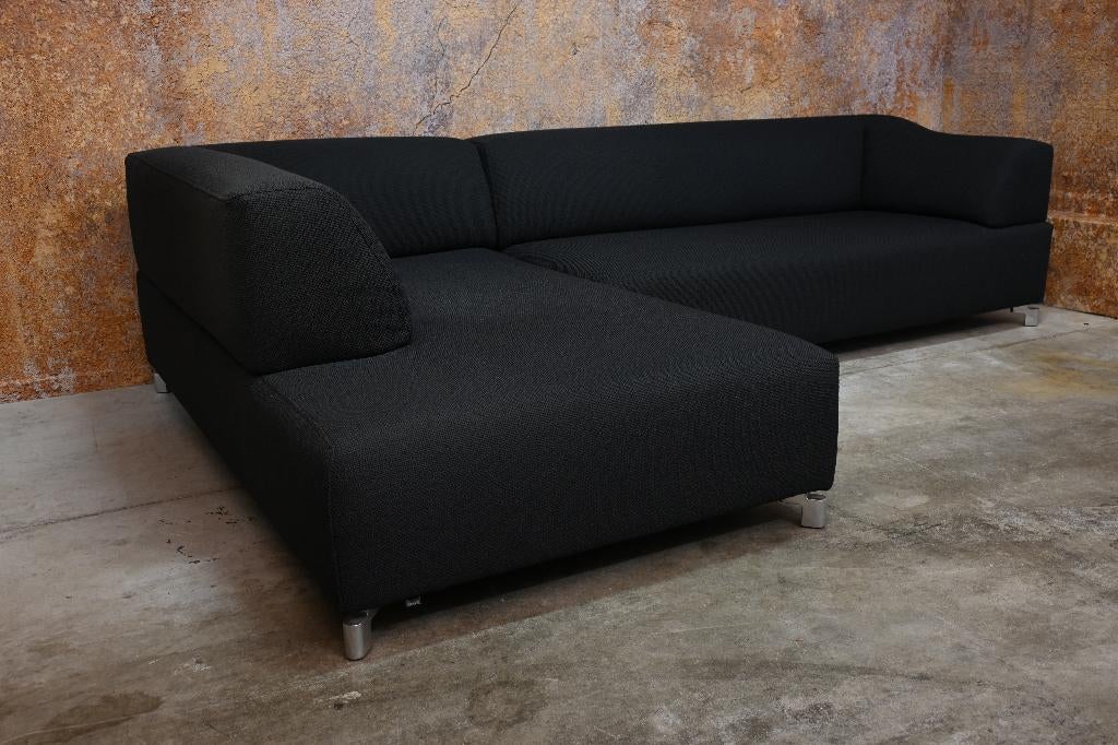 NIEUWbeklede grijze stoffen Leolux Faya Lobi design hoekbank, 250 tot 300 cm, Leolux, Leolux, Hoekbank