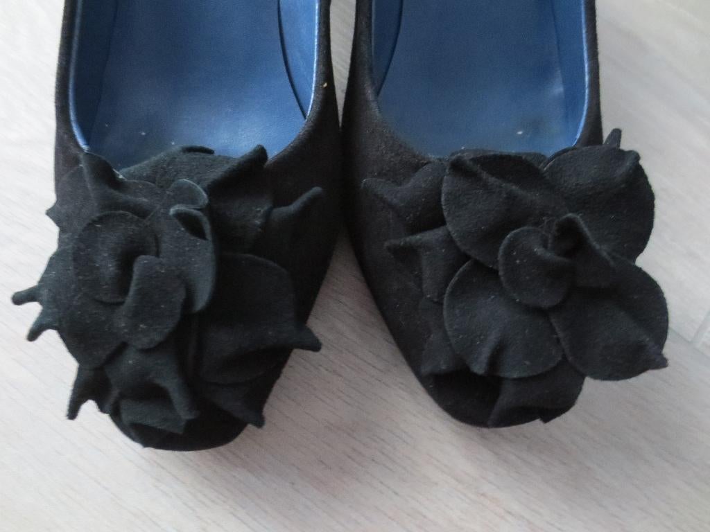 Di Lauro suède pumps, maat 39, brede leest, zwart, Pumps, Zwart, Ophalen of Verzenden, Di Lauro