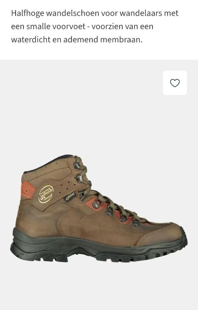 Meindl wandelschoenen, dames mt 9 /43, Ophalen of Verzenden, Zo goed als nieuw, Schoenen