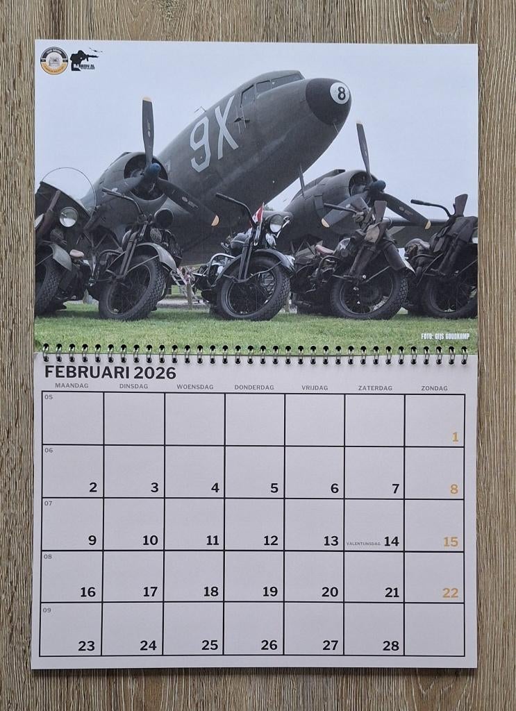 WW2 voertuigen Kalender 2026  Exclusief bij RJarmy! Nijmegen, Ophalen of Verzenden, Landmacht, Overige gebieden, Overige typen