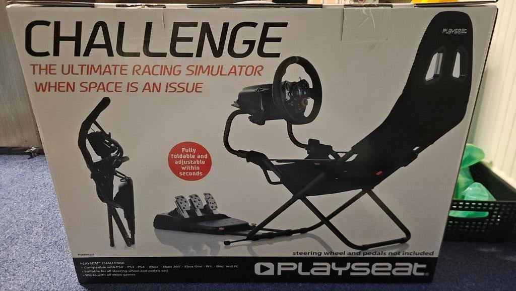 Playseat Challenge racestoel en race stuur met pedalen, Gebruikt, 1 speler, Racen en Vliegen, Ophalen of Verzenden