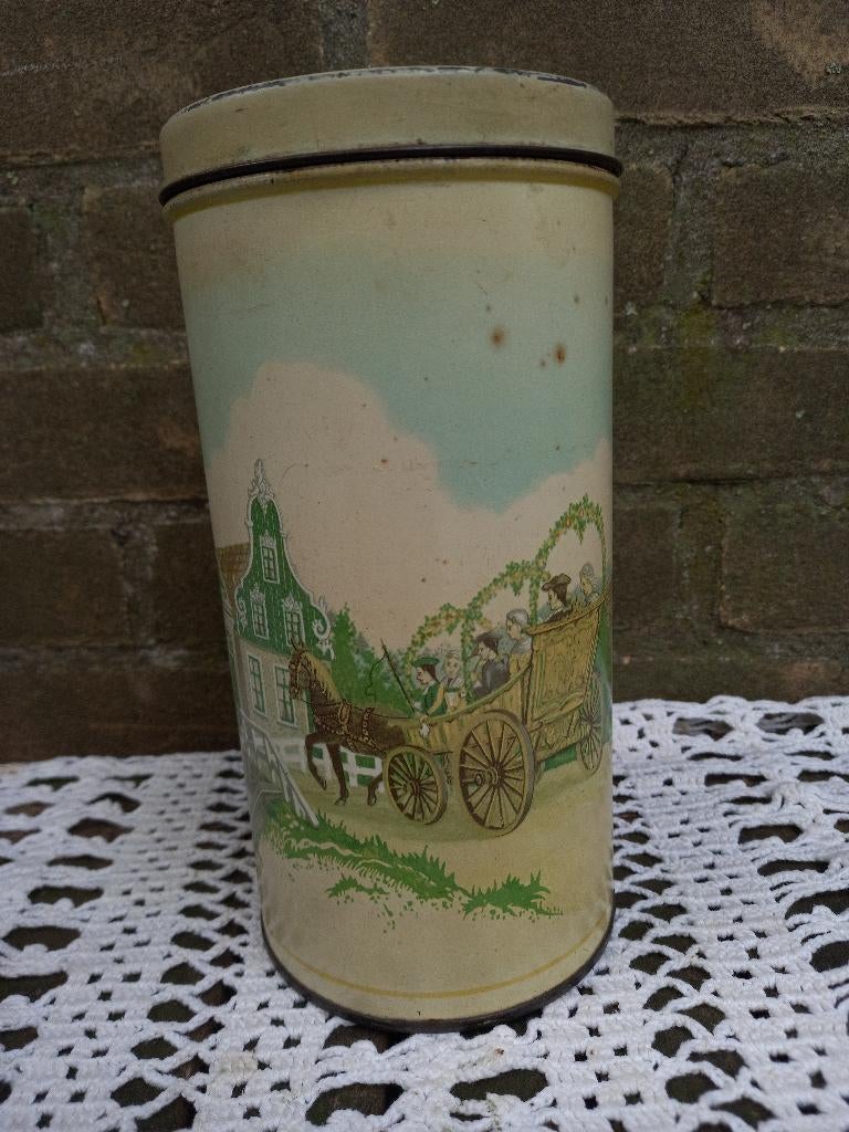 Albert Heijn beschuitbus/beschuitblik, Overige typen, Ophalen of Verzenden, Gebruikt