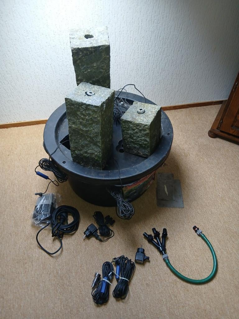 Stenen waterfonteinen, compleet!, Ophalen, Zo goed als nieuw, Waterornament