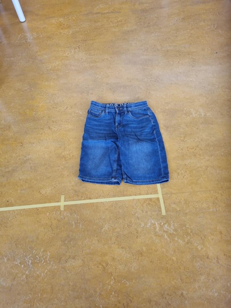 Blauwe spijkerbroek shorts, Ophalen