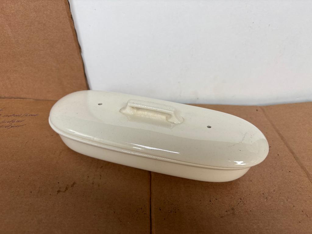 Vintage porseleinen kambakje ( 24 x 6 cm: ovaal), Antiek en Kunst, Ophalen of Verzenden