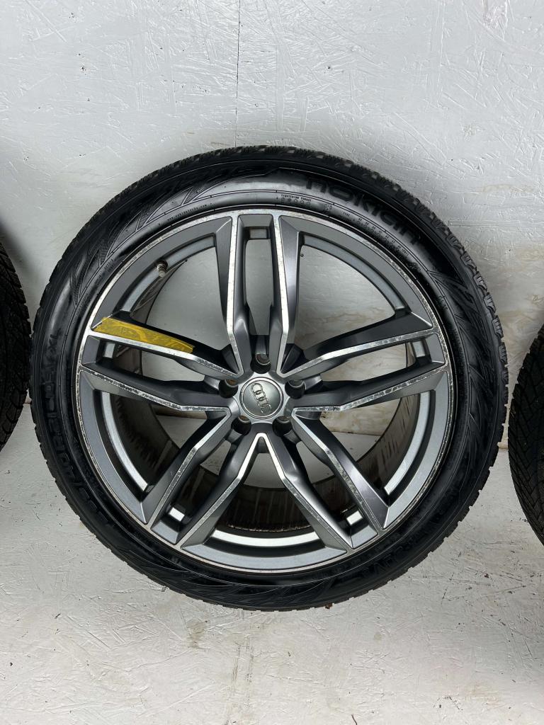 Audi Q7 SQ7 Q8 SQ8 gunner velgen 21" 5x112 winterset 7mm!, Niet ingevuld, Gebruikt, 285 mm, Banden en Velgen