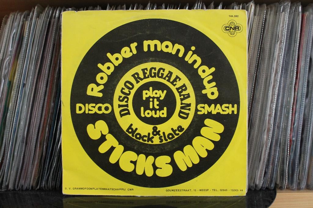 7" Single Disco Reggae Band & Black Slate - Sticks Man / Rob, Gebruikt, 7 inch, Single, Ophalen of Verzenden