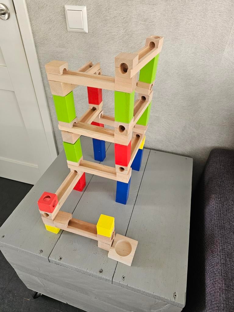 Houten knikkerbaan speelgoed, Ophalen of Verzenden, Gebruikt, Overige typen