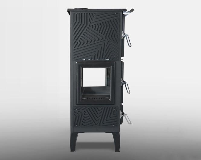 Stalen Houtkachel met oven | ÇALIŞKAN Model 306 3D 12kw, Niet ingevuld, Niet ingevuld, Ophalen of Verzenden, Vrijstaand