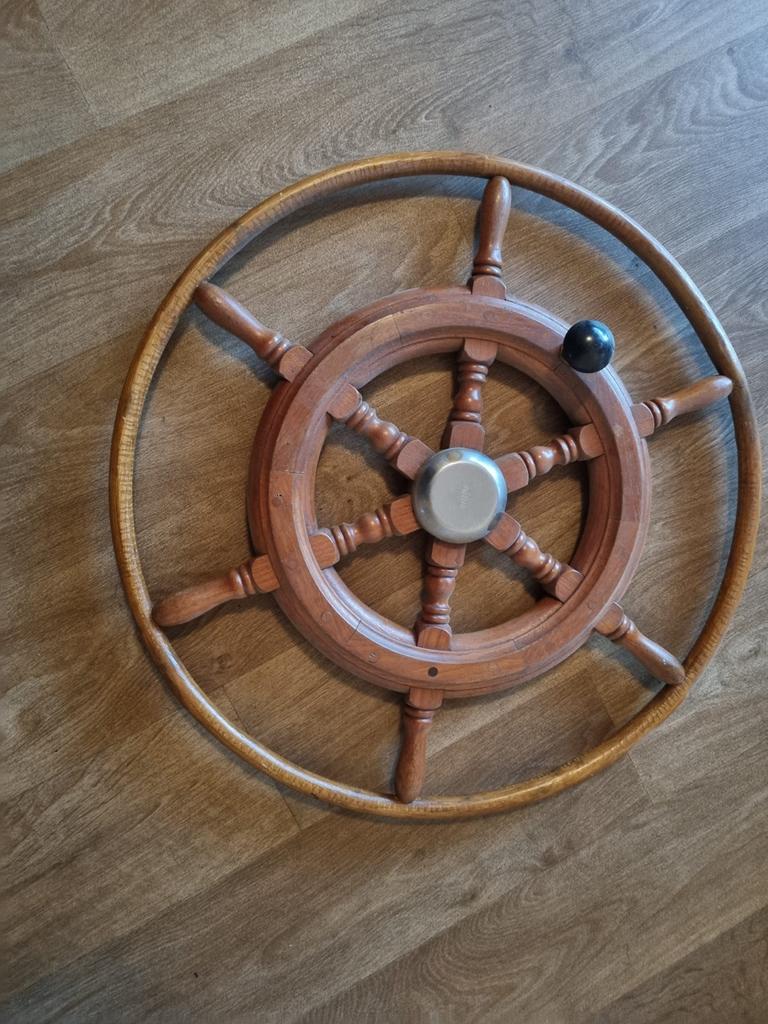 Vetus Stuurwiel - Klassiek Houten Scheepsstuur, Watersport en Boten, Bootonderdelen, Ophalen, Gebruikt