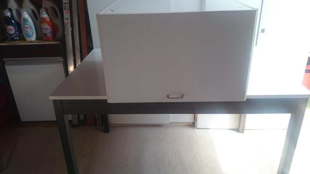 Bovenkast, Ophalen, Gebruikt, Wit, 50 tot 100 cm