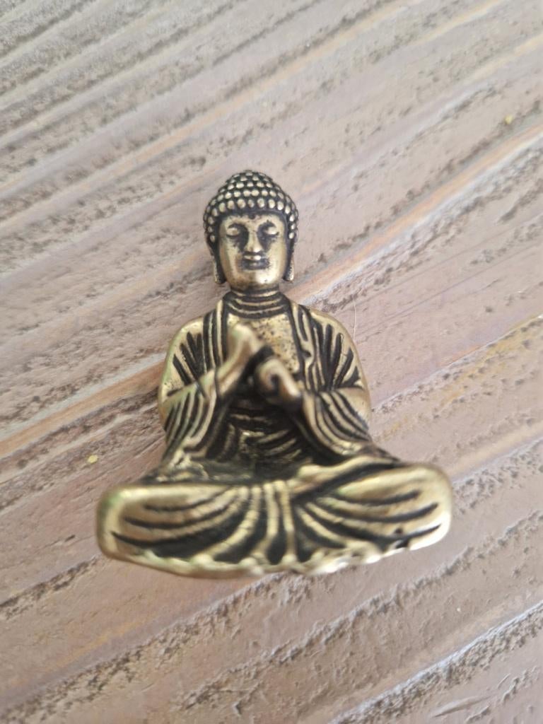 Oude buddha, brons, Ophalen of Verzenden