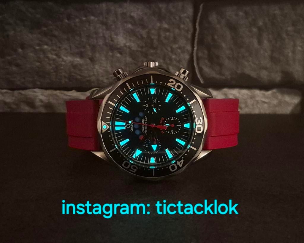 Omega Seamaster America's Cup racing, regatta countdown, Staal, Staal, Polshorloge, Ophalen of Verzenden