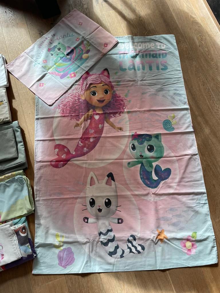 Kinder dekbedovertrekken 90x120, Jongetje of Meisje, Wit, Dekbedovertrek, Ophalen of Verzenden